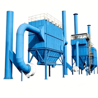 Sac filtrant en acier au carbone YiKun à haut débit d'air et à air inversé, 30000 m³/h, avec une efficacité de 99,99 % pour le stockage et le traitement des céréales