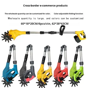 Motoculteur rotatif à <span class=keywords><strong>batterie</strong></span> au lithium 21V transfrontalier, déchaumeur de sol, travail du sol agricole, houe électrique domestique, léger - Product Image 3