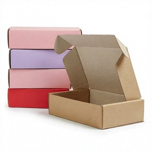 DVI Book Shaped Shipping Folders 25pcs Per Bundle <b>Cheap</b> Brown Corrugated Cardboard with Sponge Lining for Small Business - Product Image 4