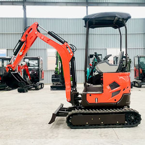 Mini Excavadora Compacta de 0.75 Toneladas, Excavadora Pequeña con Ruedas, Radio de Giro Corto, para Jardinería, Agricultura, Paisajismo y Construcción - Product Image 1