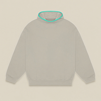 Grosir kustom kualitas tinggi 400GSM katun mewah Cropped Hoodie Pullover pria kustom Hoodie kelas berat longgar untuk pria