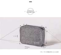 Sac de rangement portable pour câbles de voyage, étui léger pour appareils électroniques avec poignée, rangement étanche pour chargeur, cordon, disque dur