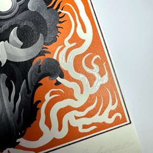 Nghệ thuật tùy chỉnh in tại chỗ UV in acid-miễn phí giấy Gallery ma Oni thiết kế hình xăm EXPO tác phẩm nghệ thuật tường Hình ảnh trang trí nội thất áp phích - Product Image 4