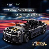 CaDA 63006 RUF GT 1:10 Blocs de construction 1655 pièces Modèle de voiture mécanique Prêt pour la mise à niveau RC Logo personnalisé Vente en gros