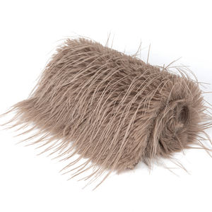 Alta calidad de lujo 100% poliéster lana larga tejida Piel de <span class=keywords><strong>mapache</strong></span> para ropa Cuello de piel, hermosos sombreros - Product Image 3