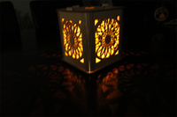 2024 nouveau design populaire USB lumineux boîte à lumière en bois LED veilleuse 3D boîte à lumière