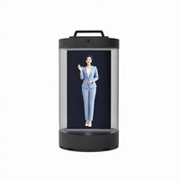 Écran holographique de 15,6 pouces, Holobox, terminal interactif numérique AI, kiosque interactif AI, caméra intégrée