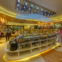 Hôtels, restaurants, maisons - Lampe suspendue moderne de luxe en forme de triangle, lustre en cristal LED pour plafonds hauts