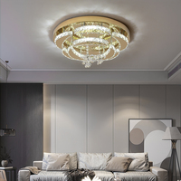 Luminaires de plafond modernes LED personnalisés pour villas et appartements, en acier inoxydable de haute qualité, CRI 90 élevé, télécommande