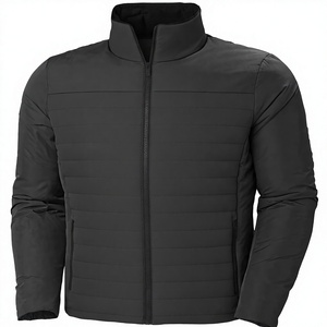 Blazer de costume homme slim fit pour l'extérieur, en polyester enduit, avec fermeture éclair, idéal pour le travail en hiver, effet délavé - Product Image 2