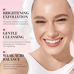 KORMESIC - Limpiador Facial de 60 g con Certificación Bpom, Aminoácidos, Aclarante, Suave, con PHA, Delicado con la Piel - Product Image 3