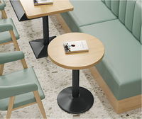 Tables et chaises de restaurant en bois massif durables, ensemble de meubles de restaurant, meubles de café, bancs de restaurant