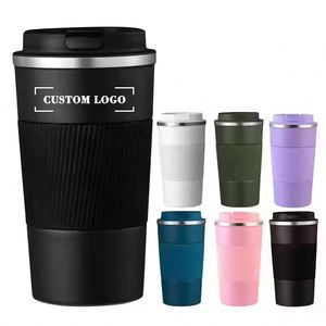 Mug de voyage isotherme en acier inoxydable à double paroi personnalisé, réutilisable, 510 ml, 380 ml, avec logo personnalisé - Product Image 1