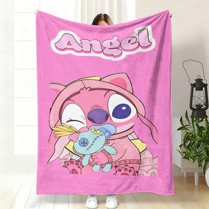 <span class=keywords><strong>Manta</strong></span> <span class=keywords><strong>de</strong></span> Franela con Diseño <span class=keywords><strong>de</strong></span> <span class=keywords><strong>Stitch</strong></span> <span class=keywords><strong>y</strong></span> Angel, <span class=keywords><strong>Manta</strong></span> <span class=keywords><strong>de</strong></span> Dibujos Animados Rosa <span class=keywords><strong>de</strong></span> <span class=keywords><strong>Lilo</strong></span> <span class=keywords><strong>y</strong></span> <span class=keywords><strong>Stitch</strong></span> para Cama, Sofá o Sillón - Product Image 2