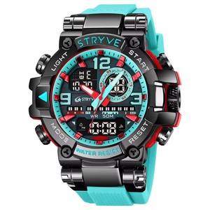 Neue STRYVE Unisex Quarz Edelstahl Silikon Zeiger-Uhr Kalender Leuchtend 5BAR Wasserdicht Mode Sport S8025 - Product Image 6