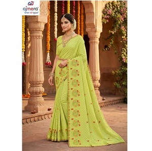 Sari traditionnel en coton Ajmera Suti imprimé, ethnique, pour usage quotidien, confortable, élégant, pour les fêtes, séchage rapide, toutes saisons, coupe classique pour femmes - Product Image 4