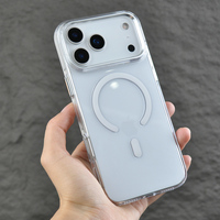 Coque de téléphone magnétique antichoc N52 en PC pur transparent, peinte aux UV, de haute qualité, inaltérable, pour iPhone 17 18 Pro Max