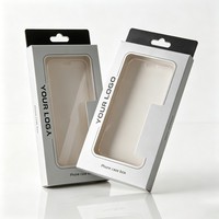 Boîtes en papier personnalisées en gros avec fenêtre, boîte en papier de haute qualité pour câble USB, emballage de chargeur avec encre de soja et crochet