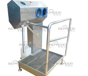 industrial food workers hygienic gate with hand and boots disinfection hygiene stations