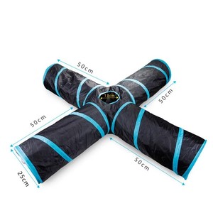 Tunnel pliable pour chat, jouets amusants pour chat, tunnel de jeu multiple pour chat, jouet tunnel pour chat - Product Image 1