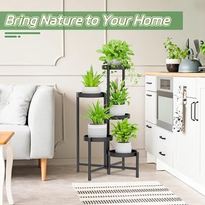 Soporte de <span class=keywords><strong>macetas</strong></span> de esquina para plantas de metal escalonado para interiores para múltiples plantas - Product Image 2