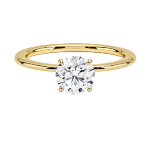 Bague de fiançailles romantique en or, style diamant étincelant, bijoux élégants pour la demande en mariage, pour femmes - Product Image 2