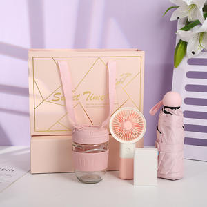 हैंडहेल्ड गिफ्ट ओपनिंग भाग्यशाली ड्रा व्यावहारिक स्मारक उपहार सनस्क्रीन कप प्रशंसक चार्जर उपहार बॉक्स सेट - Product Image 2