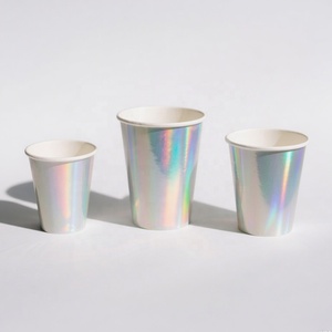 LOKYO Takeaway Printed logo Laser Paper Cup Single Wall Disposable Custom Coffee Paper Cups Manufacturer Wholesale