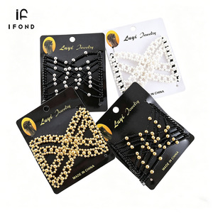 IFOND Accessoires capillaires pour femmes : Bandeau élastique magique DIY, Peignes à chignon, Épingles à cheveux en métal, Style vintage et tendance - Product Image 1