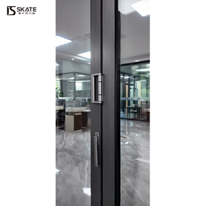 باب قابل للطي من سبائك الألومنيوم بتصميم عصري ورؤية بانورامية مع أعمدة بسيطة وزجاج شفاف لغرف النوم والشرفات - Product Image 6