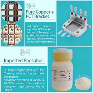 <span class=keywords><strong>LED</strong></span> RGB ad Alta Potenza 1W 3W 5W 6Pin con Ingresso 3V Certificato ROHS per Emissione Rosso Blu Bianco Verde Bianco Freddo - Product Image 6