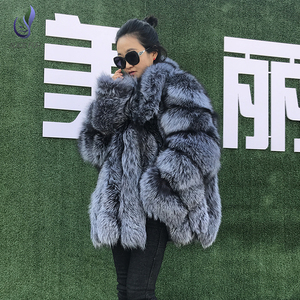 2019 <strong>Women</strong> Fashion Loose Oversize <strong>Long</strong> Sleeve <strong>Winter</strong> <strong>Coat</strong> Custom Ladies fox Fur <strong>Coat</strong> - Product Image 5