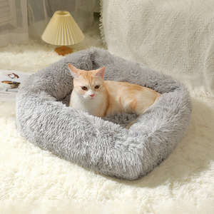 Lit chaud d'hiver transfrontalier pour animaux de compagnie, tapis long en <span class=keywords><strong>peluche</strong></span> pour chien, villa et maison pour chat, fournitures pour animaux de compagnie directement de l'usine - Product Image 4