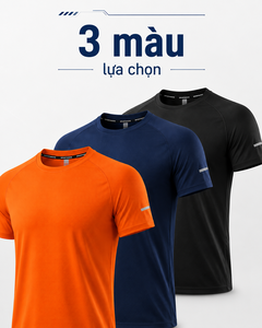เสื้อยืดแขนสั้นแบบแร็กแลนสำหรับผู้ชาย ผ้าเรียบ ระบายอากาศได้ดี น้ำหนักเบา เหมาะสำหรับออกกำลังกายกลางแจ้ง ผลิตจากเวียดนาม - Product Image 4