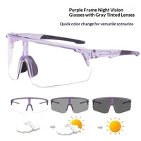 Lunettes de soleil tendance unisexe style influenceur, photochromiques, protection UV400, demi-monture, coupe-vent, pour le cyclisme et le sport