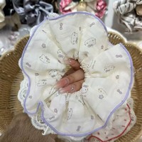 Nouveau style élégant coréen, dentelle à motif de fleurs de cerisier, double couche, design floral en treillis, fait main, haute élasticité