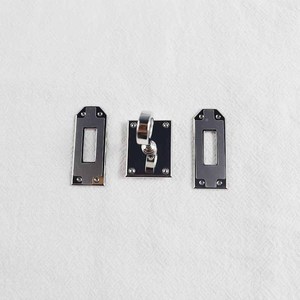 Hebilla de cierre giratoria cuadrada de acero inoxidable 3x2.8x3.5 para accesorios de bolsos, cierre metálico de alta calidad - Product Image 2