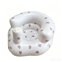 Fauteuil d'apprentissage gonflable en PVC pour bébé, confortable, portable, motif dessin animé, chaise de repas VFUN V07, support souple pour chambre à coucher