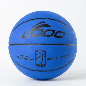 Синий индивидуальный дизайн логотип Крытый Мягкий микрофибра композитный из коровьей замши размер 7 уличный баскетбольный мяч