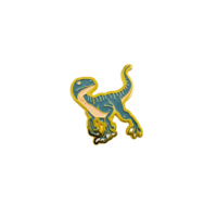 Badge en émail en forme de dinosaure - Épingle décorative à thème animal mignon, personnalisable (OEM/ODM pris en charge)