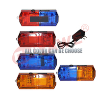 Lampe de signalisation à LED ambre, clignotante 80Hz, rechargeable 350mAh, à clipser, pour la sécurité routière et les patrouilles