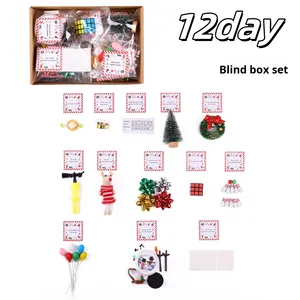 Set Regalo Magia dell'Elfo per 12/24 Giorni <span class=keywords><strong>di</strong></span> Natale Kit dell'Avvento con Calendario a Scatola Cieca Decorazioni Natalizie Festive - Product Image 3