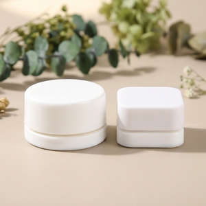 Barattolo di Vetro Bianco Premium a Prova di Odore e Resistente ai Bambini, Contenitore in Vetro Bianco con Coperchio a Prova di Bambino - Product Image 1