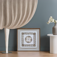 Vente en gros directe du fabricant Cadres de boîte d'art muraux carrés respectueux de l'environnement pour la décoration intérieure avec des œuvres d'art en papier