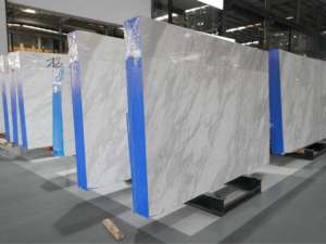 SH Stone <span class=keywords><strong>Gr</strong></span>èce Volakas Marbre blanc provenant directement Idéal pour les sols d'intérieur avec teinte blanche et veines grises pour une touche de luxe - Product Image 3