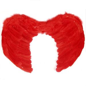 Ailes d'ange en plumes pour enfants, costume de fée ange diable, grande taille - Product Image 2
