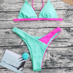 Customizable Color/Logo/Fabric Premium Swimwear <strong>Set</strong> Direct Factory Custom Women's Female Two-Piece <strong>Green</strong> <strong>Bikini</strong> <strong>Set</strong> - Product Image 3