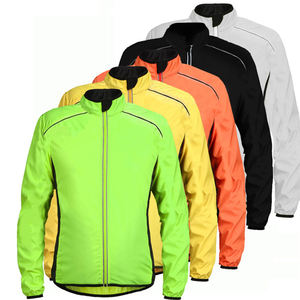 Veste de cyclisme coupe-vent personnalisée avec logo de marque, pour le Tour de France, sports de plein air, manches longues, maillot de cyclisme pour hommes avec poche - Product Image 2