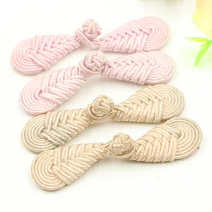 Chinese Braided Frog Closure Button Sewing Craft Knot Cord Closure Button Different Color