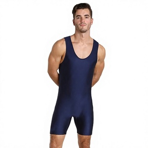 High Quality Lightweight Heat-Transfer Printed 100% Polyester Summer Wrestling Singlet Custom Design Durable Comfortable Elastic - Product Image 5